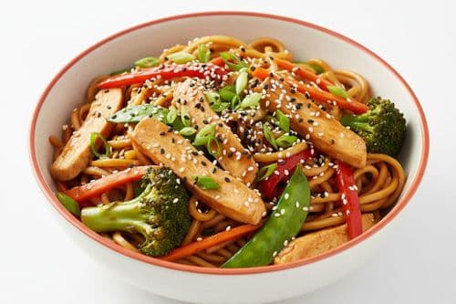 Nouilles sautées au poulet