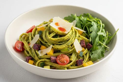 Tagliatelles aux petits légumes
